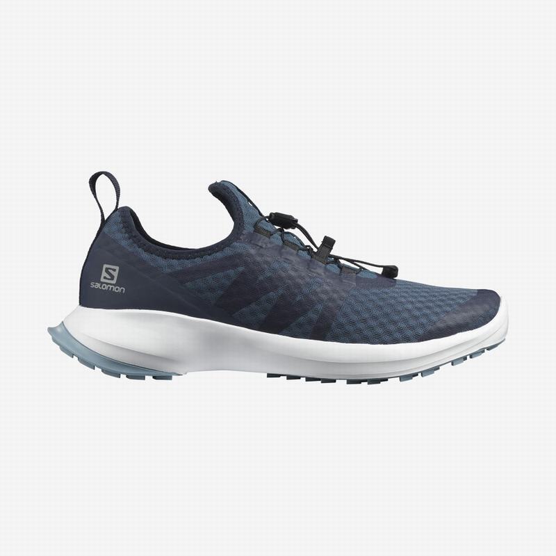 Salomon SENSE FLOW 2 - Mens Trail Running Shoes - Navy/White - NZ (89512-VRLI)